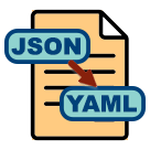 Convert JSON file to YAML using JQ