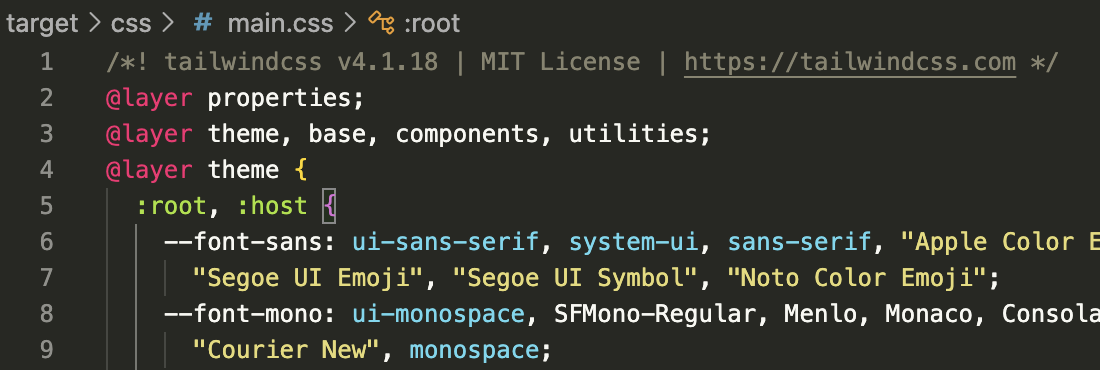 Generated Tailwindcss Stylesheet